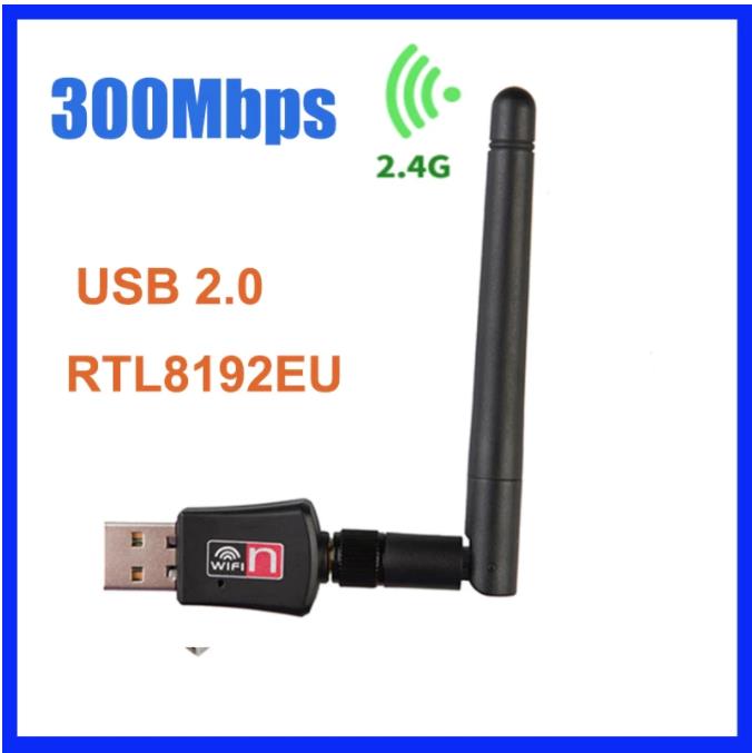 USB WIFi Adapter/USB Wireless Network Card 300Mbps with Detachable External 2dBi Antenna