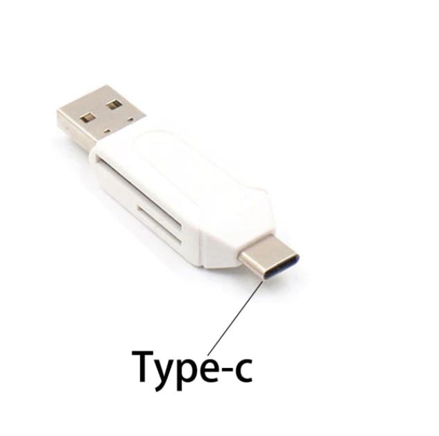 USB 2 in 1 OTG SD Card Reader USB Type-A and USB Type-C